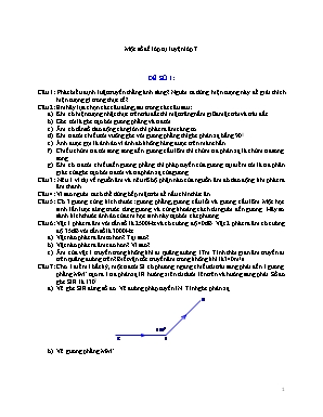33 Đề tự luyện môn Vật lí Lớp 7